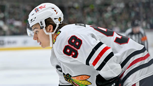 Chicago Blackhawks rookie center Connor Bedard.